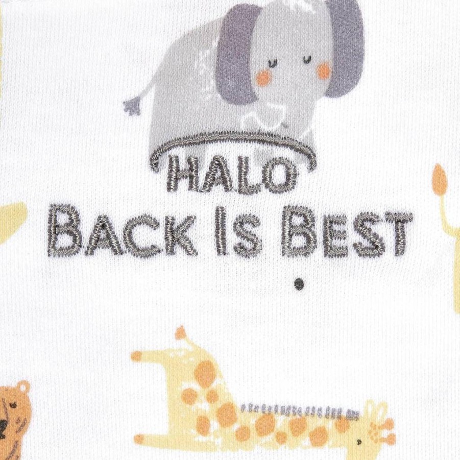 HALO 100% Cotton 3-Way Adjustable Sleepsack Swaddle - Tog 1.5 Wearable Baby Blanket, Navy Hedgehog Design, Small Size for Infants 3-6 Months