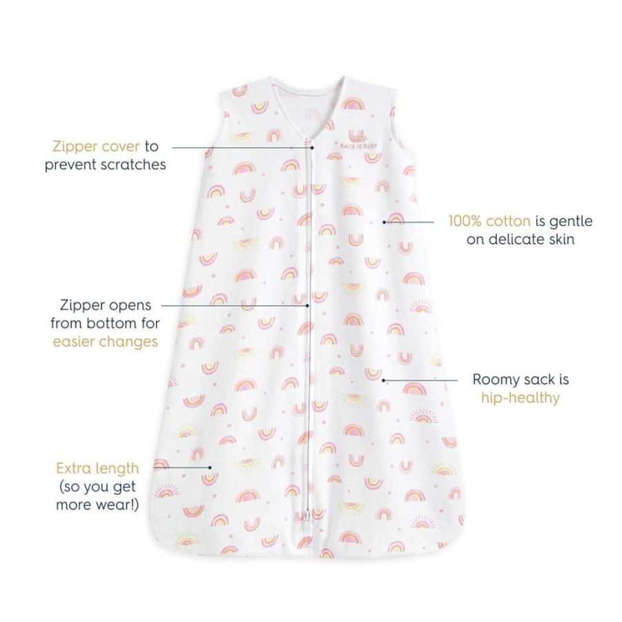 HALO Sleepsack Wearable Blanket for Babies 12-18 Months, 100% Cotton Swaddle Transition Bag, TOG 0.5, Large Size with Bird Design