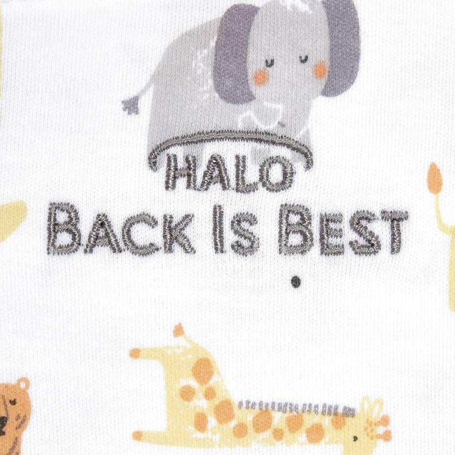 HALO 100% Cotton Sleepsack Swaddle for Babies 3-6 Months, Adjustable 3-Way Wearable Blanket, Tog 1.5 for Safe Sleep, Stardust Design - Small Size