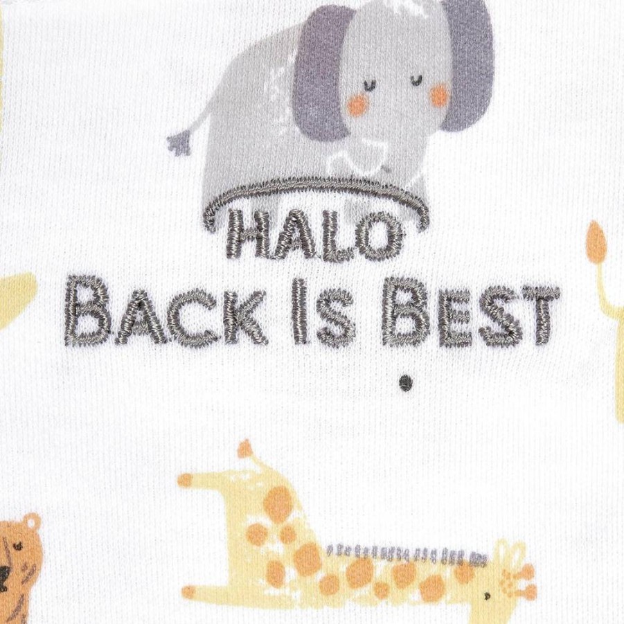 HALO 100% Cotton Sleepsack Swaddle for Babies 3-6 Months, 3-Way Adjustable Wearable Blanket with Jungle Print, Tog 1.5, Small Size, Safe & Comfortable Infant Sleeping Bag