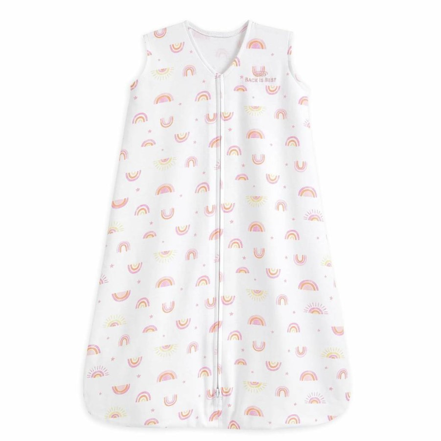 HALO SleepSack 100% Cotton Wearable Blanket for Babies, Soft Pink Swaddle Transition Bag, TOG 0.5, Large 12-18 Months, Safe Baby Sleep Sack