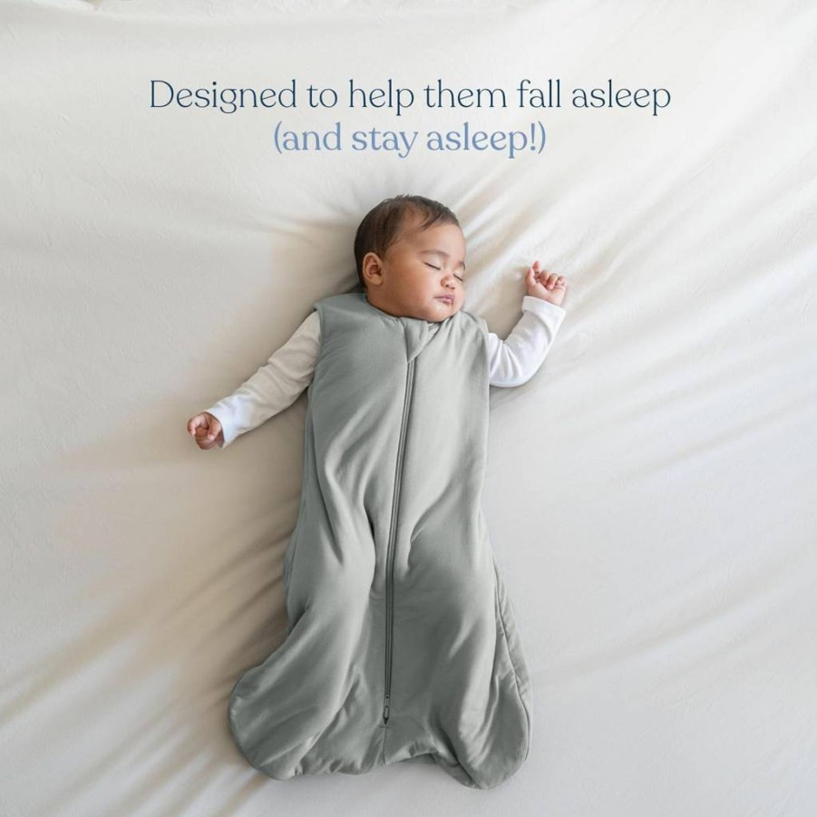 HALO SleepSack 1.5 Tog Wearable Blanket for Babies 6-12 Months | Bamboo Viscose | Medium Grey | Safe & Soft Baby Sleeping Bag