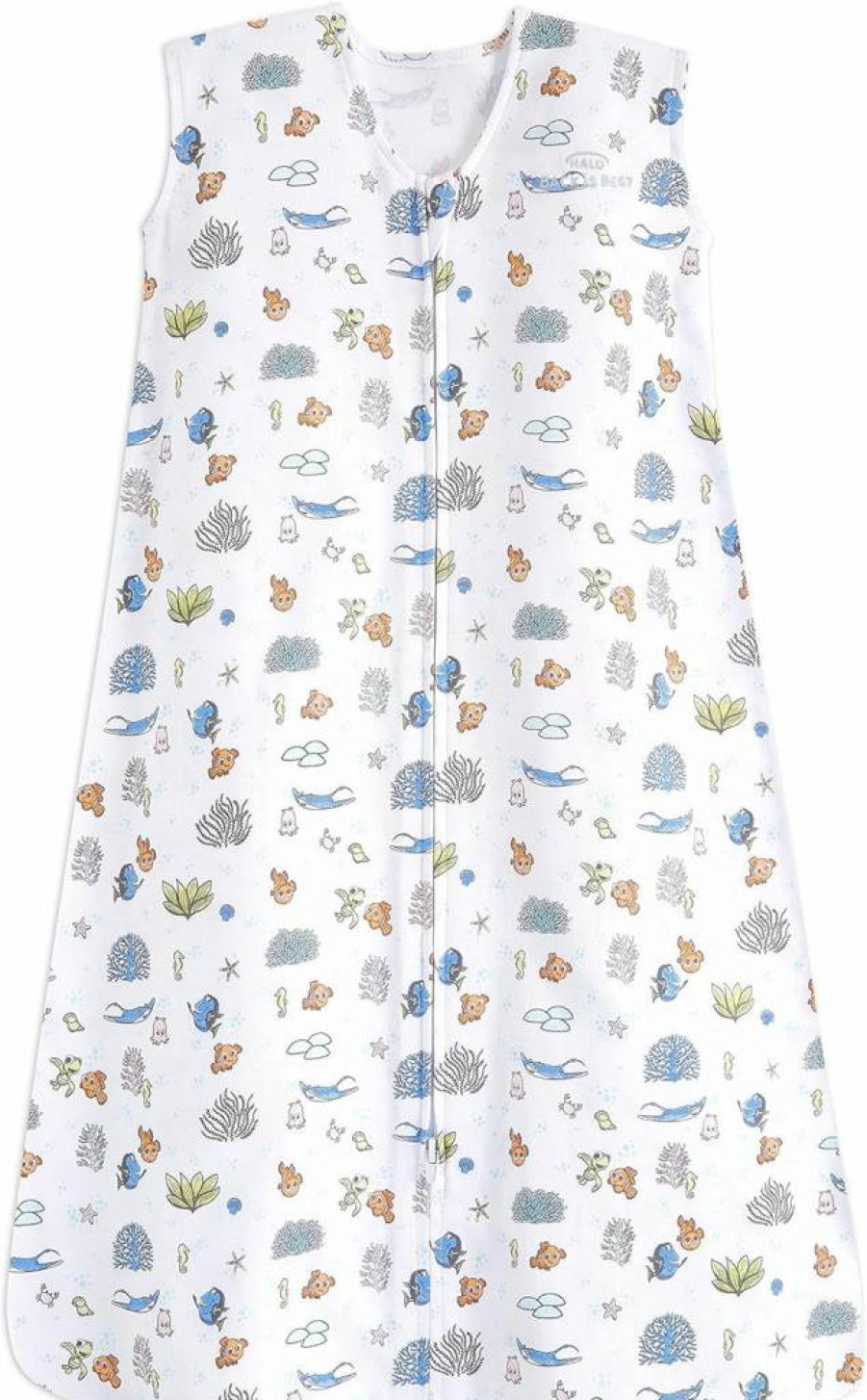 HALO SleepSack Wearable Blanket for Babies 6-12 Months, 100% Cotton Swaddle Transition Bag, TOG 0.5, Nemo Tie Dye Design, Medium Size